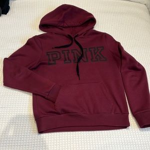 XS VICTORIAS SECRET PINK BURGANDY HOODIE